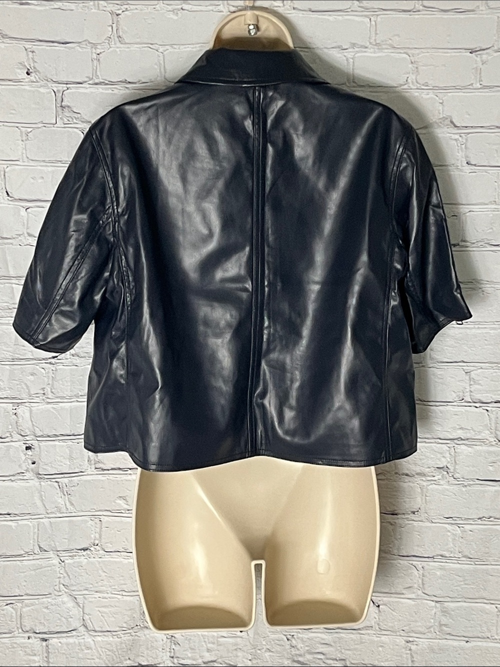 Evereve Billie Half Sleeve Moto Jacket in Deep Navy - Picture 6 of 8